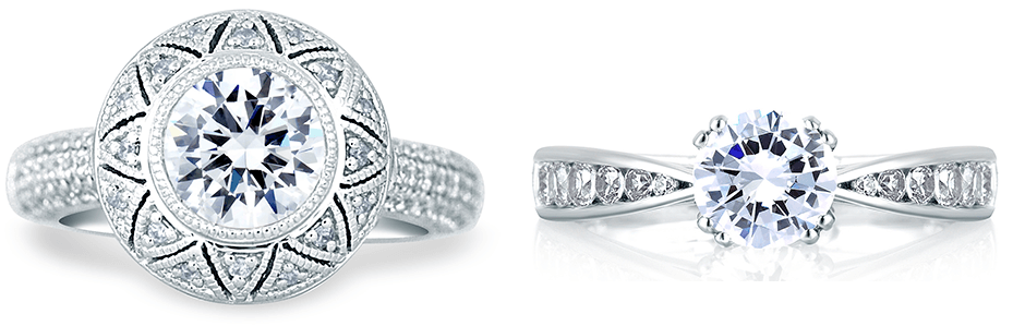 A Jaffe diamond engagement rings