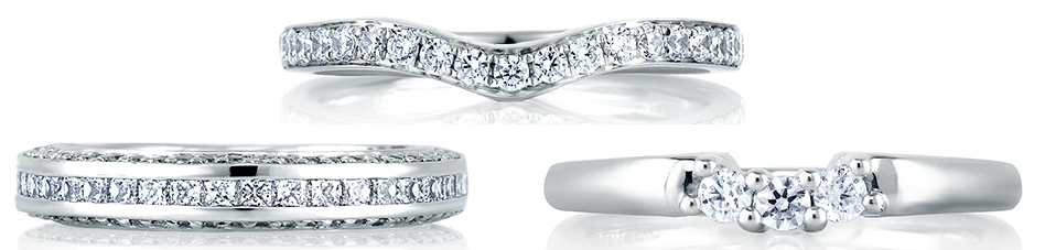 diamond women's wedding bands from A. Jaffe